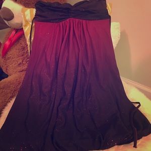 Jane Norman strapless top